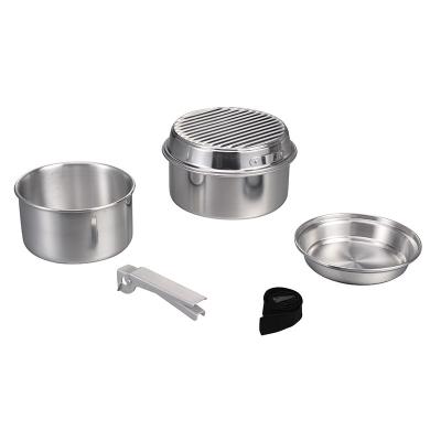 China Sustainable Lightweight Cookware Camping Cookware Cooking Kits Cookware Camping Kit for sale