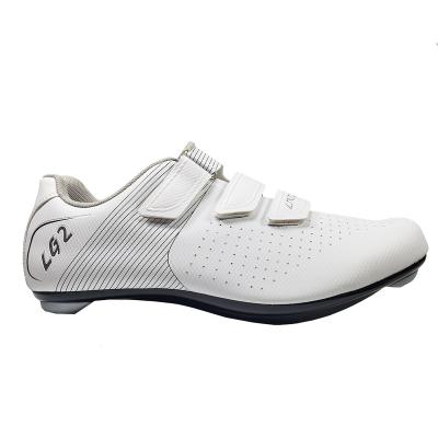 China Perforated Holes Ventilation LINGQUE LQ2 Nylon Bicycle Road Cycle Shoes SPD Brake Men Racing Bike Shoes for sale