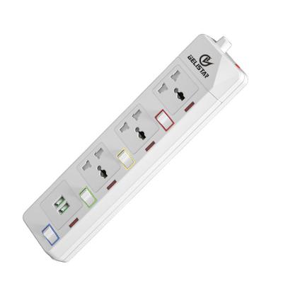 China Commercial Southeast Universal Strip 3 Outlets 2USB Electric Power Plug High Quality Power Extension Socket for sale