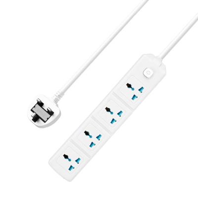 China Residential / General Purpose Universal Type Extension Power Outlet Child Safety 4 Outlets Power Electrical Strip for sale