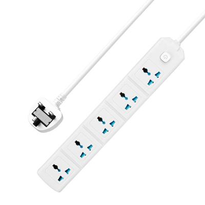 China Residential/Multipurpose 5 Outlet Universal Type Power Strip Socket Electrical Surge Protector With Switch Extension Power Socket for sale