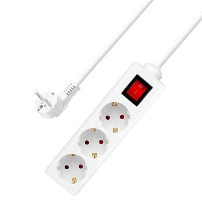 China Electrical Outlet Connection EU Plugs OEM Power Strip Standard Electrical Outlet With Switch And CE Extension Socket for sale