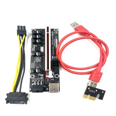 China With SATA Power Cable New Plus Version 011PRO PCIe 1X To 16X Riser Card PCI-e Riser 6 Pin USB3.0 Cable Graphics Card 013 for sale