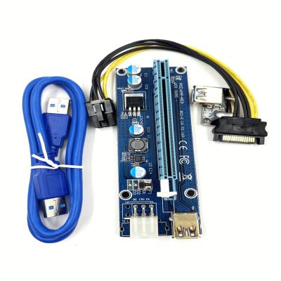 China PCB VER 009S 60cm PCI-E 1X to 16X USB 3.0 PCI Pcie riser Ver009S009 gpu cards riser card 009S extension cable for sale