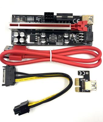 China With SATA power cable 2022 new model 8 SATA power cable VER 009C V010 new model 8 PCI gpu riser PCIE gpu molex 009 card for sale