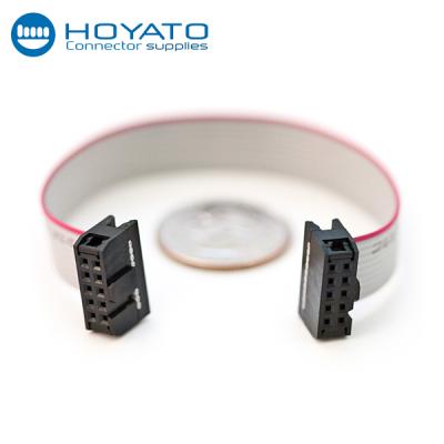 China Hoyato 10 general pin communication cable flat wire ribble harness, 2x5 IDC flat cable for computer for sale