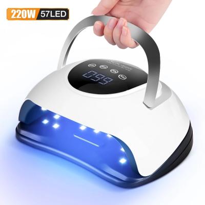 China Portable Fast Freeze Treatment Machine New 220W LED Phototherapy Led UV Lamp Nail Dryer Nail Curing Lamp for sale