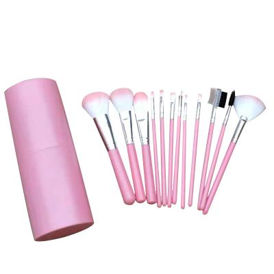 China 12pc Eco-friendly Professional Custom Soft Makeup Beauty Cosmetic Set Tools Brush With Stand for sale