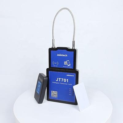 China Automotive Container Tracking Device BLE JT701 RFID Unlock Smart GPS Container Lock Tracker for sale