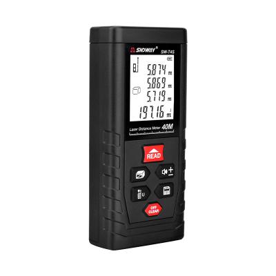 China 2021 Top Selling Laser Distance Meter Range Finder Tape Digital Tool Handheld Device SW-G4S 104*48*25mm for sale