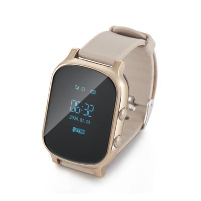 China Mobile Phone Automotive Smart Watch Elderly Gps Watch T58 Gps Personal Tracker Watch for sale