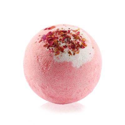 China Hot Selling Body Release Rich In Essential Oils Cute Dry Flower Fizzy Colored Bath Bombs T41 for sale