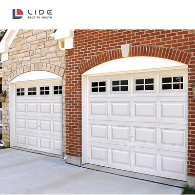 China Heat Insulation LIDE Modern Design Aluminum Alloy Sectional Garage Door for sale