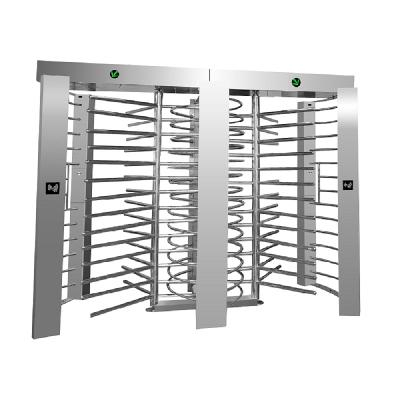 China LD-Q802 full height turnstile rfid card reader security turnstile gate for sale