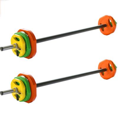 China Custom Styles Cast Iron Barbell Weightlifting Barbell Weightlifting Loop Bar and Dumbbell Setl Barbell Set for sale