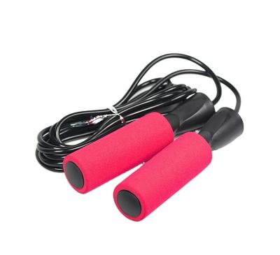 China 2021 Bodybuilding Jump Rope High Quality Plastic Custom Leather Heavy Jump Rope for sale