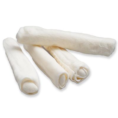 China Sustainable Expanded Rawhide Retriever Bone Dog Treat Private Label OEM Supplier for sale