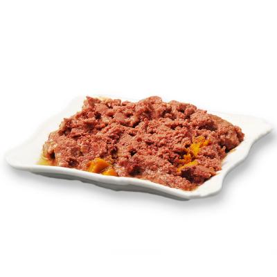 China Canned Food Viable Dog Vegetable Carrot Mousse Beef Wet Food for sale