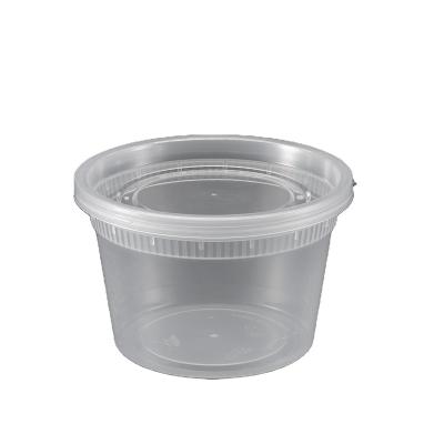 China C12 High End Durable Ripple Wall Square Disposable Fast Food Disposable Sauce PP Sauce Cup Cup With Lid Kids for sale