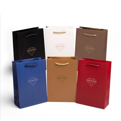 China 2020 Hot Selling Recycled Materials Small Jewelry Packaging Bag Jewelry Paper Bag Paper Jewelry Bag for sale