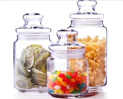 China 500ml Glass Spicy Jar with Lid / Glass Storage Jars / Stock Glass Jars for sale