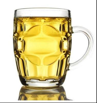 China Big Beer Mug Whiskey Glass Cups Classical One Dollar Glass 290ml 550ml for sale