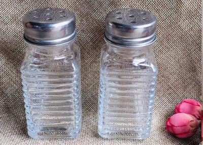 China Kitchenware Glass Seasoning Shakers / Cool Glass Containers 80ml Capacity for sale