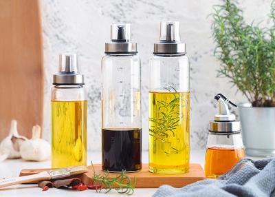 China High Borosilicate Decorative Glass Oil Bottles For Kitchen And Desk Use for sale