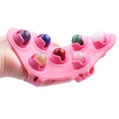 China Body New Dragon Ball Relaxes Leg Muscles Multicolor Ppalm Rolling Jade Massager for sale