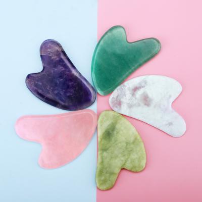 China Whitening High Quality Customized Natural Jade Gua Sha Beauty Massage Tool for sale