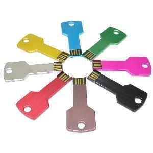 China Mini Key Shape USB Flash Drive  32gb  64gb  , Engraved Personalised Usb Keyring for sale