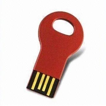 China 4GB 8GB 16GB Key Shape USB Flash Drive Red Color 	Windows10 / 8 Operating System Supply for sale