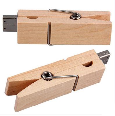 China Memoria USB de madera de Kingston 128 seguros del clip, impulsión de madera 60*26*10m m de la pluma en venta