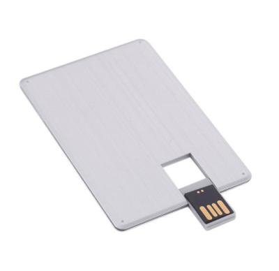 China High Capacity Credit Card Shaped Pen Drive , Credit Card Style Usb Flash Memory Drive for sale