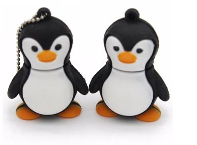 China Capacidad de memoria USB USB 2,0 32GB 64GB 128GB del PVC del pingüino del Anima del personaje de dibujos animados alta en venta