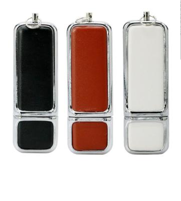 China Personalized Leather USB Flash Drive Promotional Gift   2GB 4GB 8GB Customized for sale