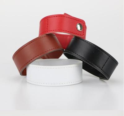 China Bracelet Leather USB Flash Drive ，Usb Bracelet Leather 150*16*2mm Red / Black Color for sale