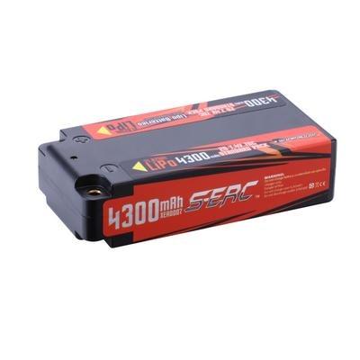 China Hard Toys Sunpadow 7.4V 2S Lipo Battery 4300mAh 70C Case with 4mm Bullet for RC Car Racing for sale