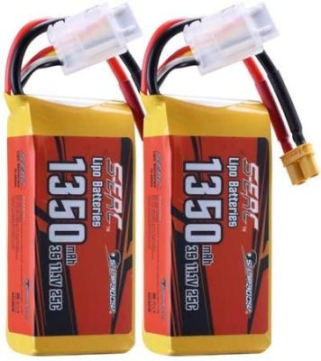 China RC Toys 11.1V 3S Lipo 25C 1350mAh Battery For RC Airplane 2 Units / Pack Buy One Get Two for sale