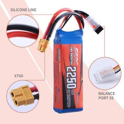 China Toys 3S Lipo Battery 11.1V 40C 2250mAh with XT60 Plug for RC Airplane Drone for sale