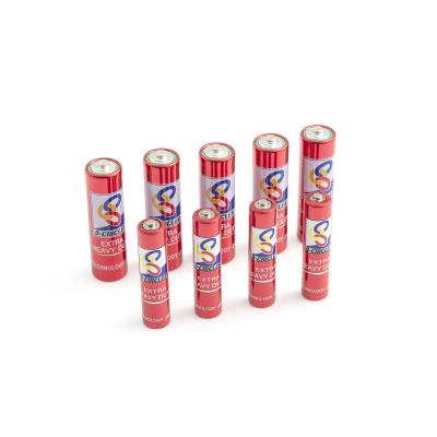 China Non-Rechargeable Zinc Battery Toys UM3 Size AA Carbon 1.5v Professional Manufacturer for sale