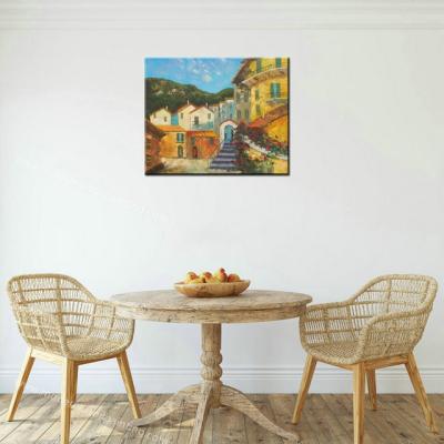 Chine Peinture à l'huile de jardin de la mer Méditerranée sur la toile pour l'art à la maison de mur de paysage d'Europeanism de décor pour la décoration de salle à manger à vendre