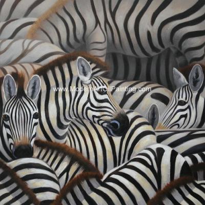 China Met de hand gemaakt Abstract Art Canvas Paintings Animal Zebra-de Muurart. van het Drukcanvas Te koop