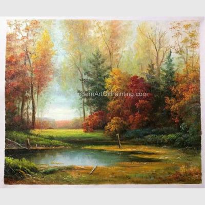 Chine Côté original classique de rivière de peintures de paysage d'huile pour le décor de mur à vendre