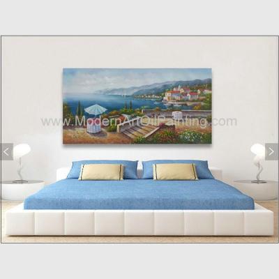 China Costa colorida de la obra clásica de la pintura al óleo mediterránea de acrílico de las escenas en venta