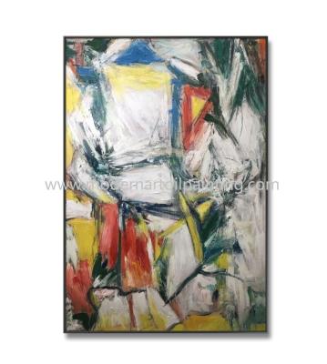 China Met de hand geschilderd Patroon Abstract Art Canvas Paintings 5cm Grens voor Decoratie Te koop