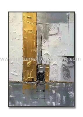 China Abstracte Gouden 3D Art Paintings Canvas Decorative For-Bureaudecoratie Te koop