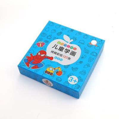 China Color Printing Recyclable Children's Painting And Paper-Cut Handmade Game Gift Box Toy Box for sale