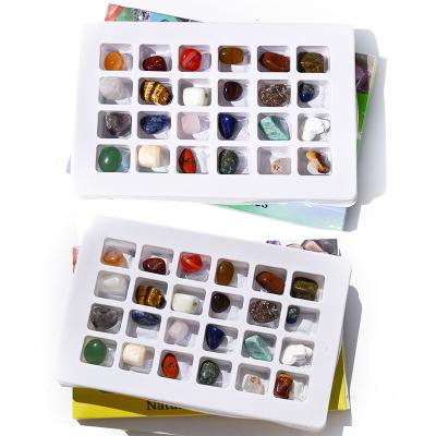 China China Natural Gemstone Geology Teaching Educational Mineral Specimens Gift Set Crystal Crafts Kids Mineral Raw Gemstones 24 Days For Calen for sale