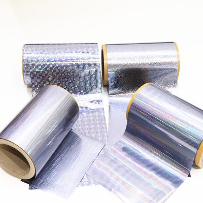 China Jinghua Laser Foil Printing Holographic New Product Aluminum Foil Transfer Coupon Cold Label For Paper/PVC/Plastic/Coated Paper/Leather for sale